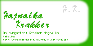 hajnalka krakker business card